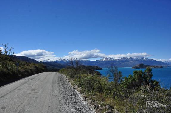 A Carretera Austral na região de Puerto Rio Tranquilo, no sul do Chile